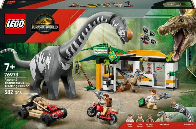 Bild von LEGO® Jurassic World™ - 76973 Raptor & Titanosaurus: Große Fährtensuche