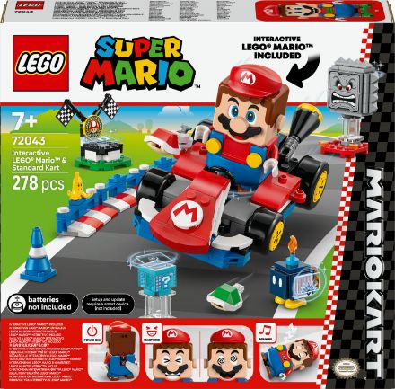 Zeige Details für LEGO® Super Mario - 72043 Mario Kart™ – Interaktiver  Mario™ & Standard-Kart Bild von LEGO® Super Mario - 72043 Mario Kart™ – Interaktiver  Mario™ & Standard-Kart
