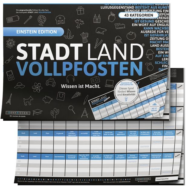 Bild von STADT LAND VOLLPFOSTEN® - EINSTEIN EDITION "Wissen ist Macht"- SL2002