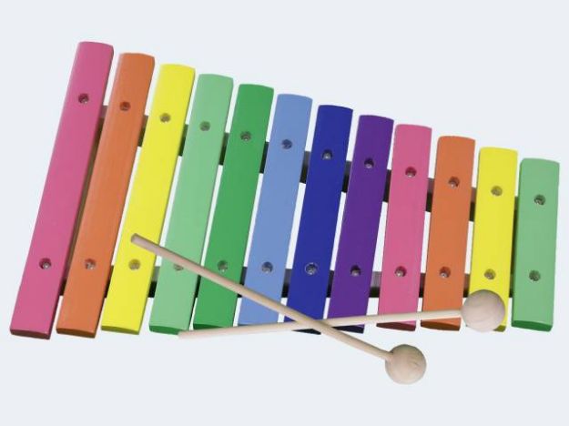Bild von Concerto Xylophon 12 Töne 30cm Holz bunt - 701309