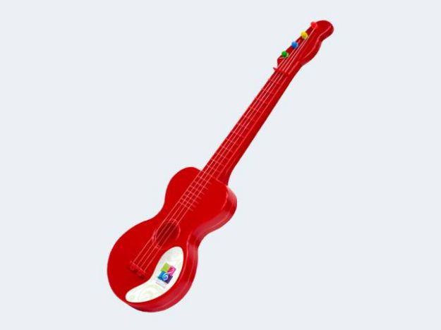 Bild von Concerto Gitarre 40cm Blk Kunststoff rot - 707201