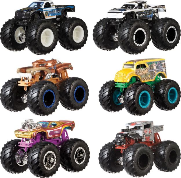 Bild von Mattel FYJ64 Hot Wheels Monster Trucks 1:64 Die-Cast 2er-Pack, sortiert
