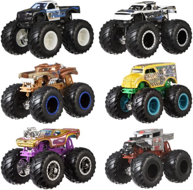 Bild von Mattel FYJ64 Hot Wheels Monster Trucks 1:64 Die-Cast 2er-Pack, sortiert