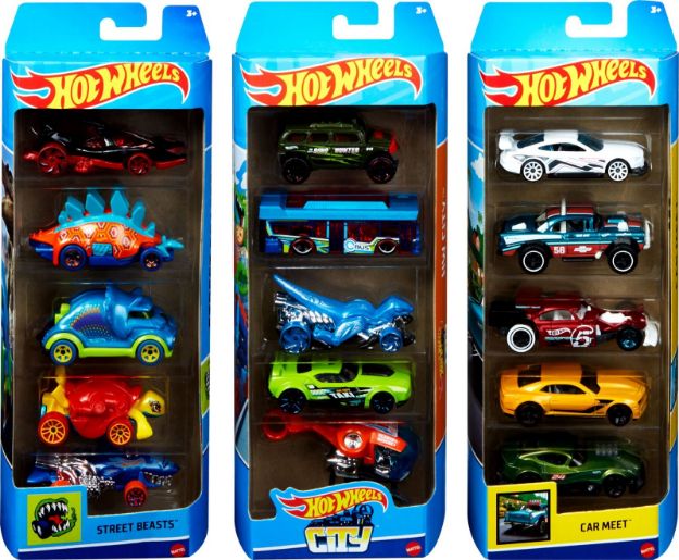 Bild von Mattel Hot Wheels 5-er Geschenkset, sortiert - 01806