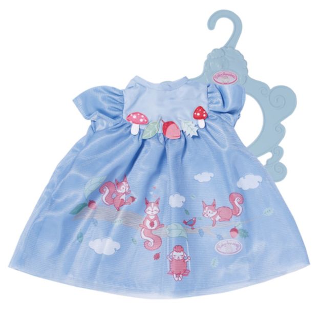Bild von Zapf 709610 Baby Annabell Kleid blau Eichhörnchen 43cm
