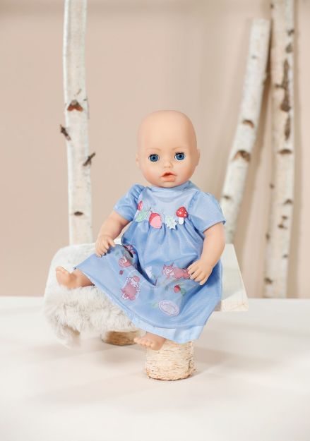 Bild von Zapf 709610 Baby Annabell Kleid blau Eichhörnchen 43cm