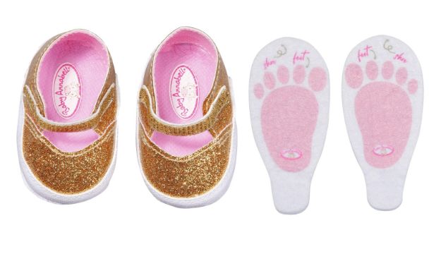 Bild von Baby Annabell Schuhe Gold 43cm - 710272
