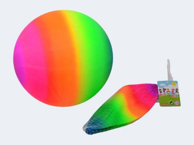 Bild von Spiralball Regenbogen aufblasbar 20cm 85g - 29638