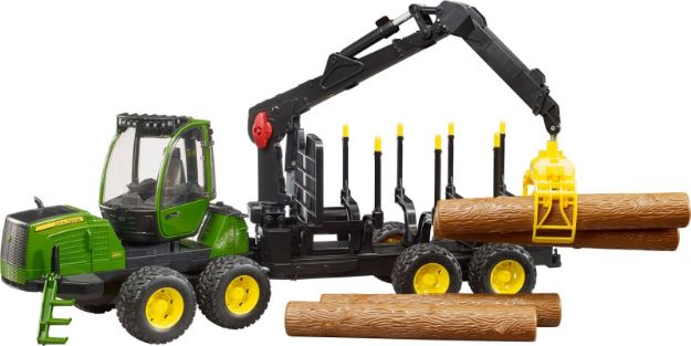 Bild von Bruder 02133 John Deere 1210E Rückezug plus Zubehör