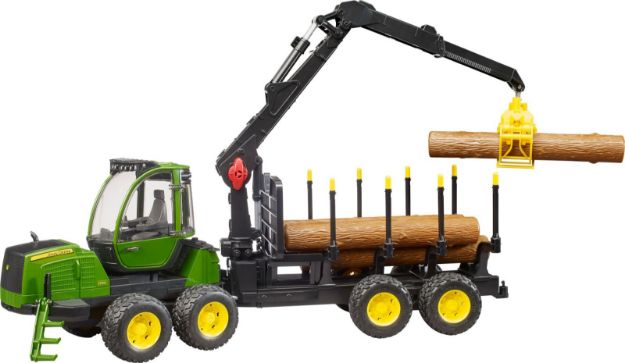 Bild von Bruder 02133 John Deere 1210E Rückezug plus Zubehör