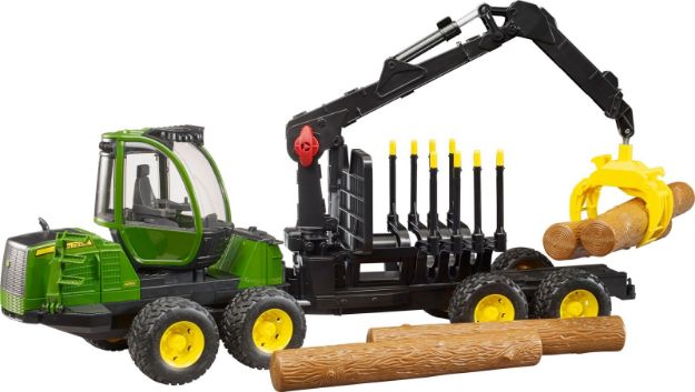 Bild von Bruder 02133 John Deere 1210E Rückezug plus Zubehör