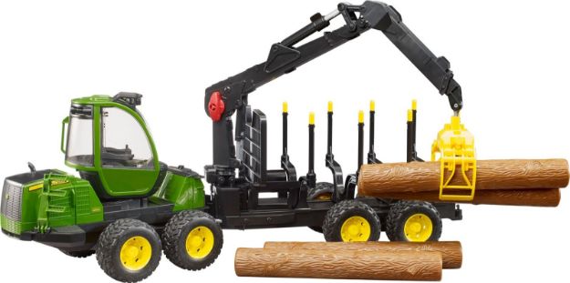 Bild von Bruder 02133 John Deere 1210E Rückezug plus Zubehör