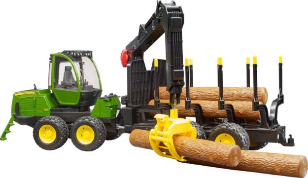 Bild von Bruder 02133 John Deere 1210E Rückezug plus Zubehör