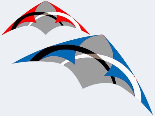 Bild von Lenkdrachen Ventis Swipe 140x55cm Nylon - Pro Bestellung wird eine von mehreren Varianten nach dem Zufallsprinzip versendet! - 422410