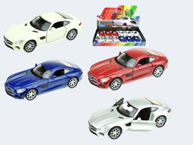 Bild von Welly Mercedes AMG GT 10cm Met Freilauf - Eine Verkaufseinheit = 12 Stück - 21610