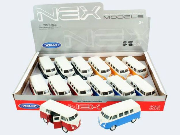 Bild von Welly VW Bully 10cm Met Freilauf - Eine Verkaufseinheit = 12 Stück - 22280