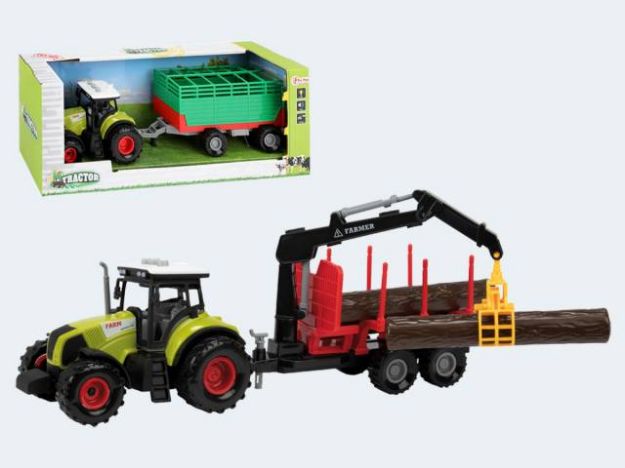 Bild von Traktor mit Anhänger Friktion - Ein Stück wird nach dem Zufallsprinzip zugesendet! - 28654Z