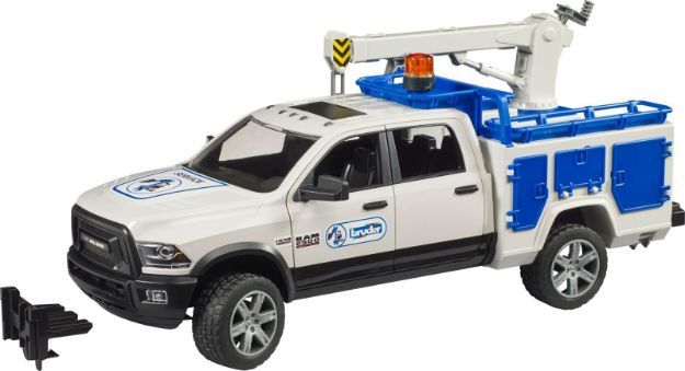 Bild von Bruder 02509 RAM 2500 Service Truck mit Kran und Rundumleuchte