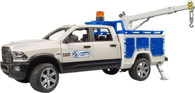 Bild von Bruder 02509 RAM 2500 Service Truck mit Kran und Rundumleuchte