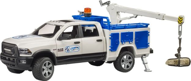 Bild von Bruder 02509 RAM 2500 Service Truck mit Kran und Rundumleuchte