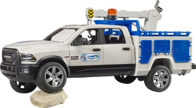 Bild von Bruder 02509 RAM 2500 Service Truck mit Kran und Rundumleuchte