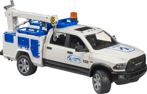 Bild von Bruder 02509 RAM 2500 Service Truck mit Kran und Rundumleuchte