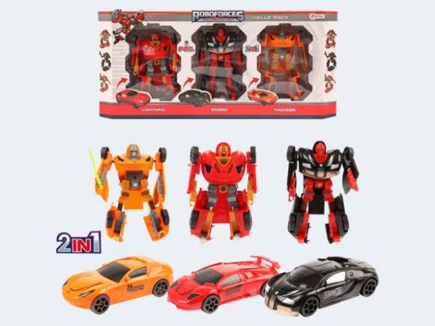 Bild von Roboforce Verwandlungsroboter 3 Superautos - 30134A