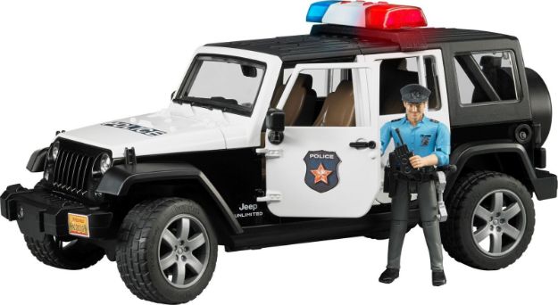 Bild von Bruder 02526 Jeep Wrangler Unlimited Rubicon Polizei mit Polizist und Ausrüstung