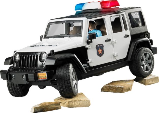 Bild von Bruder 02526 Jeep Wrangler Unlimited Rubicon Polizei mit Polizist und Ausrüstung