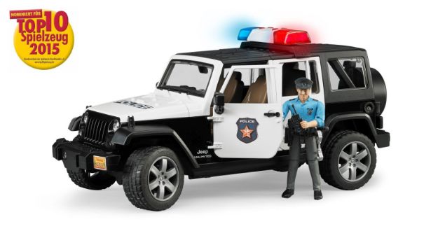 Bild von Bruder 02526 Jeep Wrangler Unlimited Rubicon Polizei mit Polizist und Ausrüstung