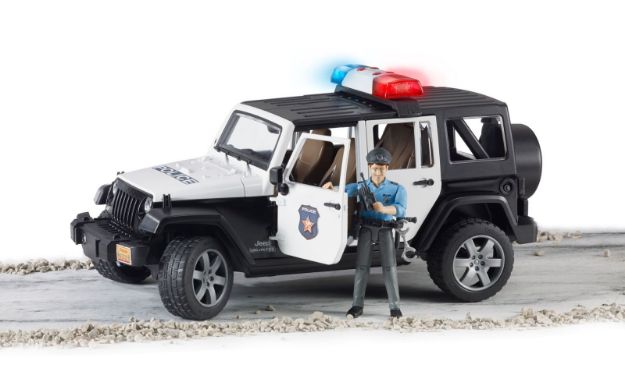 Bild von Bruder 02526 Jeep Wrangler Unlimited Rubicon Polizei mit Polizist und Ausrüstung