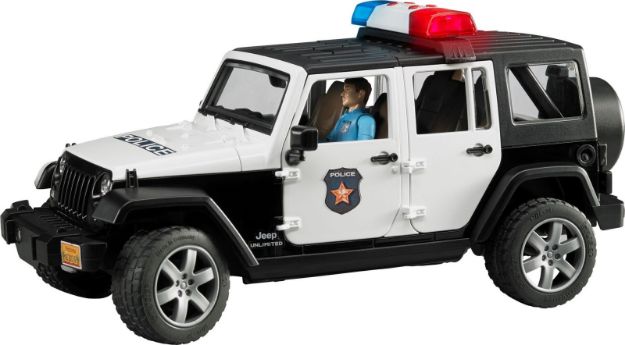 Bild von Bruder 02526 Jeep Wrangler Unlimited Rubicon Polizei mit Polizist und Ausrüstung