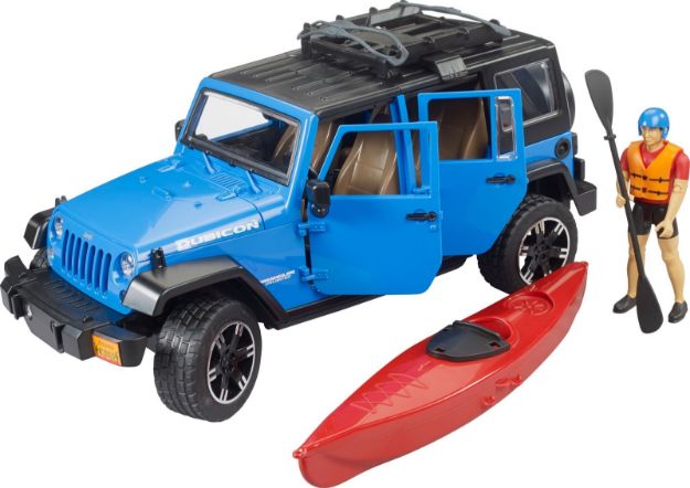 Bild von Jeep Wrangler Rubicon Unlimited mit Kajak + Figur