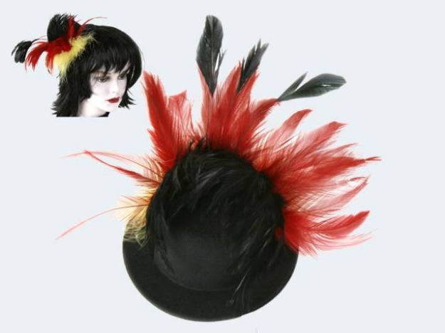 Bild von Deutschland Hut mit Federn und Clip - 650888