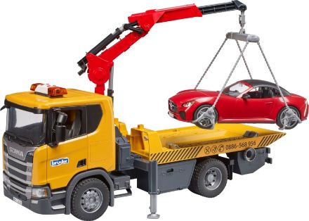 Zeige Details für bruder 03552 Scania Super 560R Abschlepp-LKW m. L+S Modul + BRUDER Roadster Bild von bruder 03552 Scania Super 560R Abschlepp-LKW m. L+S Modul + BRUDER Roadster