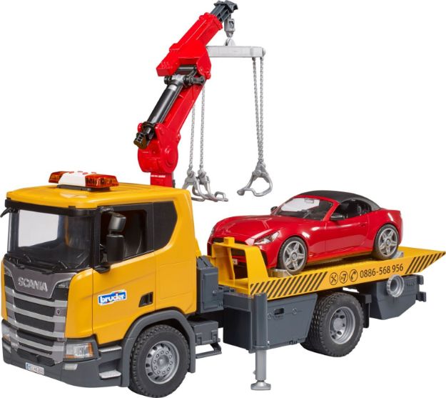 Bild von bruder 03552 Scania Super 560R Abschlepp-LKW m. L+S Modul + BRUDER Roadster