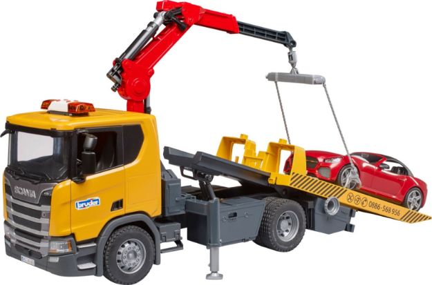 Bild von bruder 03552 Scania Super 560R Abschlepp-LKW m. L+S Modul + BRUDER Roadster