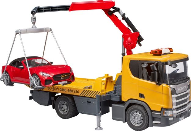 Bild von bruder 03552 Scania Super 560R Abschlepp-LKW m. L+S Modul + BRUDER Roadster