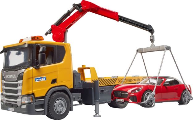 Bild von bruder 03552 Scania Super 560R Abschlepp-LKW m. L+S Modul + BRUDER Roadster