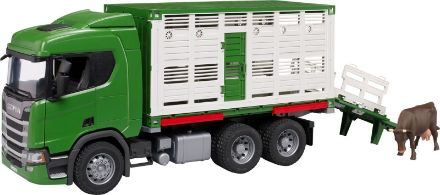 Zeige Details für bruder 03548 Scania Super 560R Tiertransport-LKW mit 1 Rind Bild von bruder 03548 Scania Super 560R Tiertransport-LKW mit 1 Rind