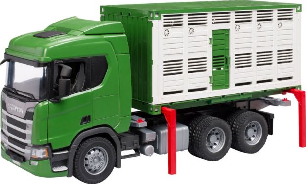 Bild von bruder 03548 Scania Super 560R Tiertransport-LKW mit 1 Rind