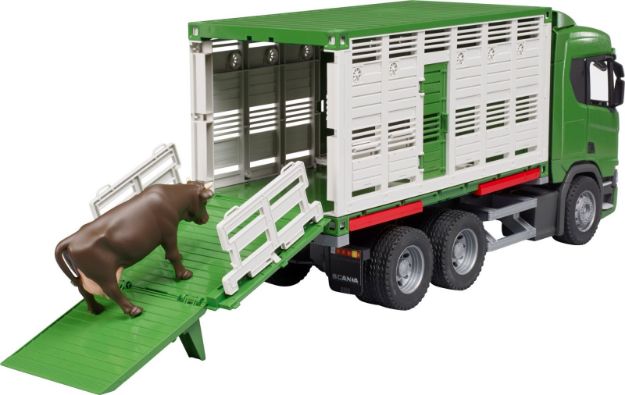 Bild von bruder 03548 Scania Super 560R Tiertransport-LKW mit 1 Rind