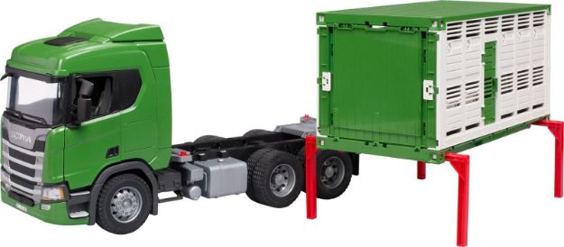 Bild von bruder 03548 Scania Super 560R Tiertransport-LKW mit 1 Rind