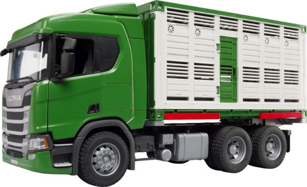 Bild von bruder 03548 Scania Super 560R Tiertransport-LKW mit 1 Rind