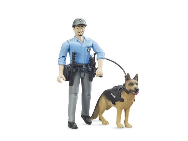 Bild von Bruder 62150 bworld Polizist mit Hund