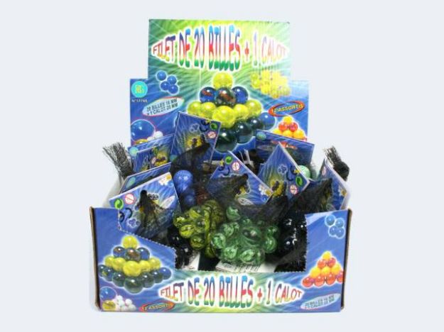 Bild von Glasmurmeln 20+1 im Netz - 17746