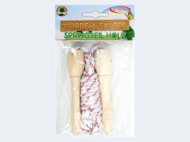 Bild von Springseil 2,1m Holzgriff - 23082