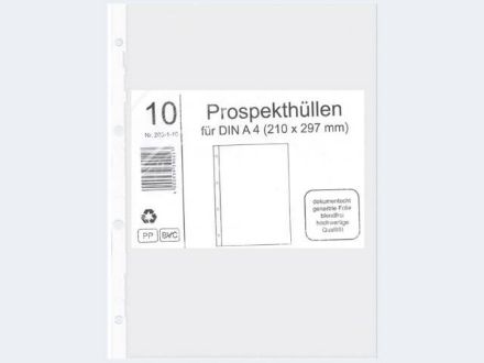 Zeige Details für 10 Prospekthüllen Din A 4 genarbt dokumentenecht - Eine Verkaufseinheit = 10 Stück - 90234704 Bild von 10 Prospekthüllen Din A 4 genarbt dokumentenecht - Eine Verkaufseinheit = 10 Stück - 90234704