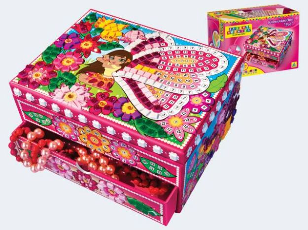 Bild von Sticky Mosaic Fairy Juwelry Box mit 1000 Juwelen - 620122