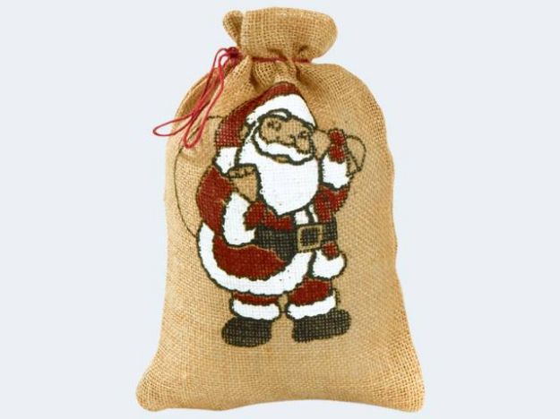 Bild von Niko-Sack 17x25cm Jute natur mit Niko Bild bunt - J650